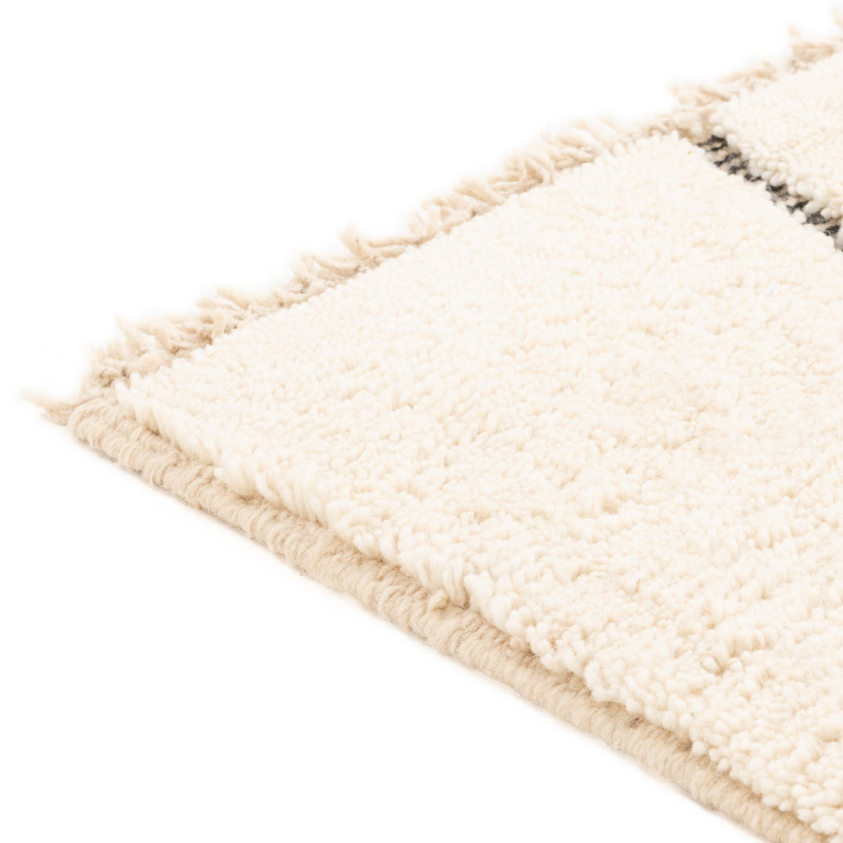 Ifassen Beni Ourain Moroccan Rug, Hand-Knotted Wool