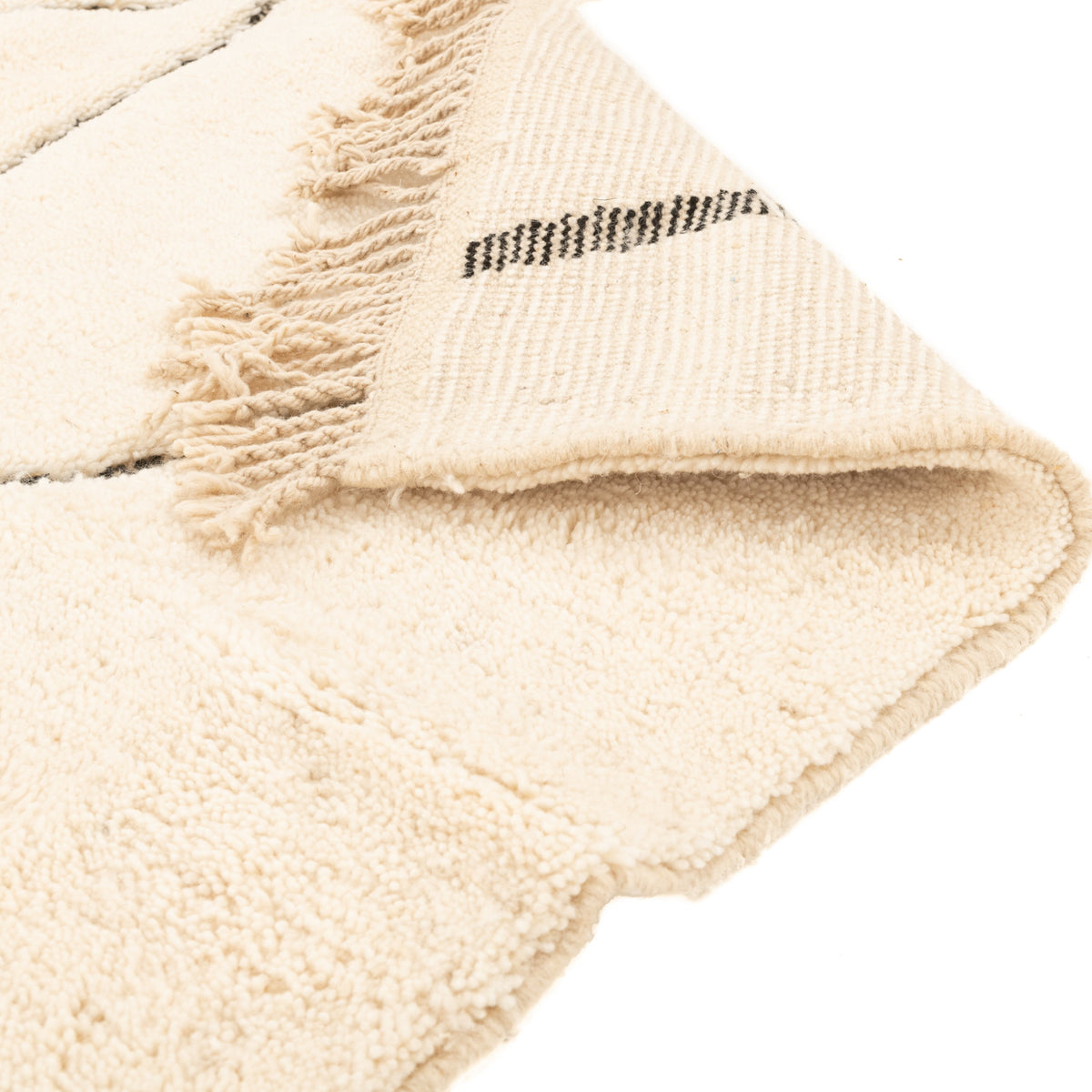 Ifassen Beni Ourain Moroccan Rug, Hand-Knotted Wool