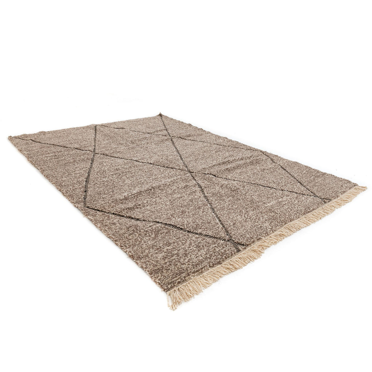 Timnay Beni Ourain Moroccan Rug, Hand-Knotted Wool