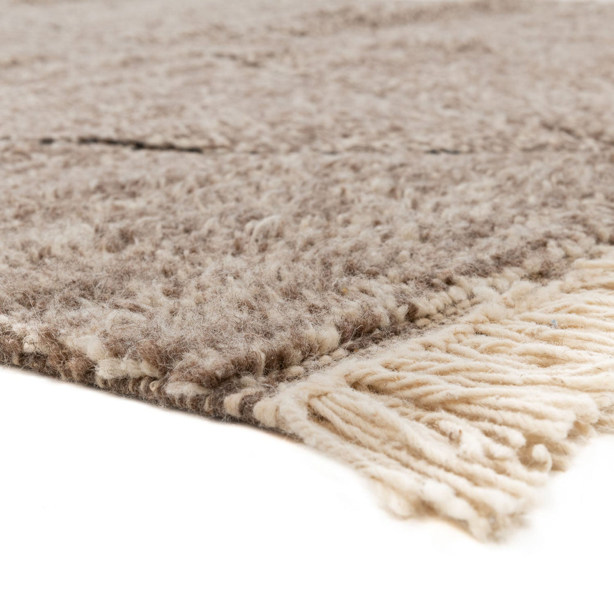 Timnay Beni Ourain Moroccan Rug, Hand-Knotted Wool