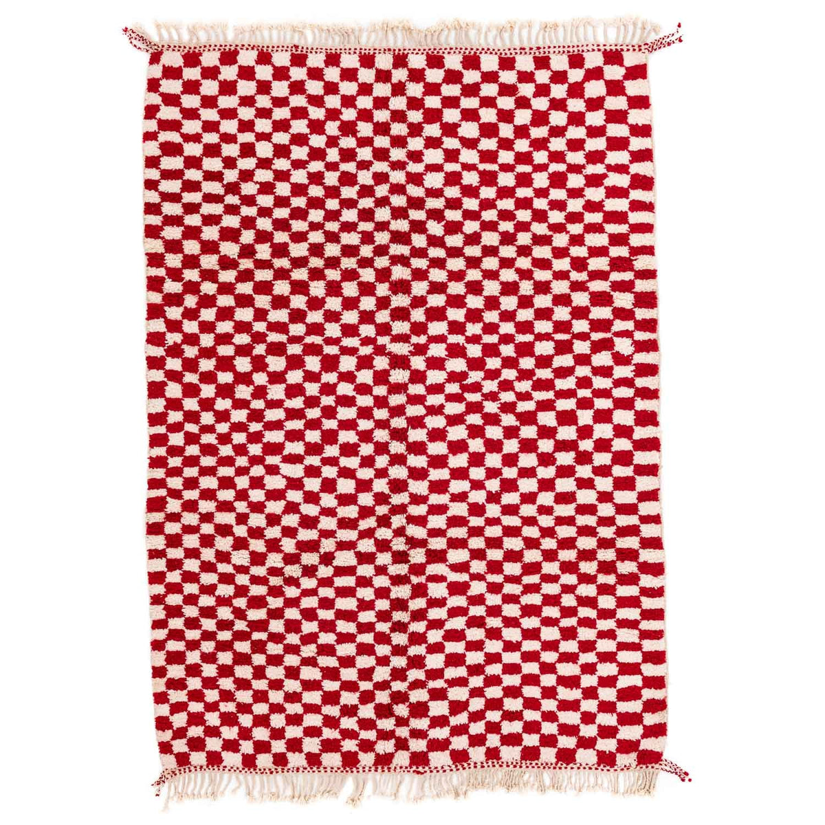 Igherm Beni Ourain Moroccan Rug, Hand-Knotted Wool