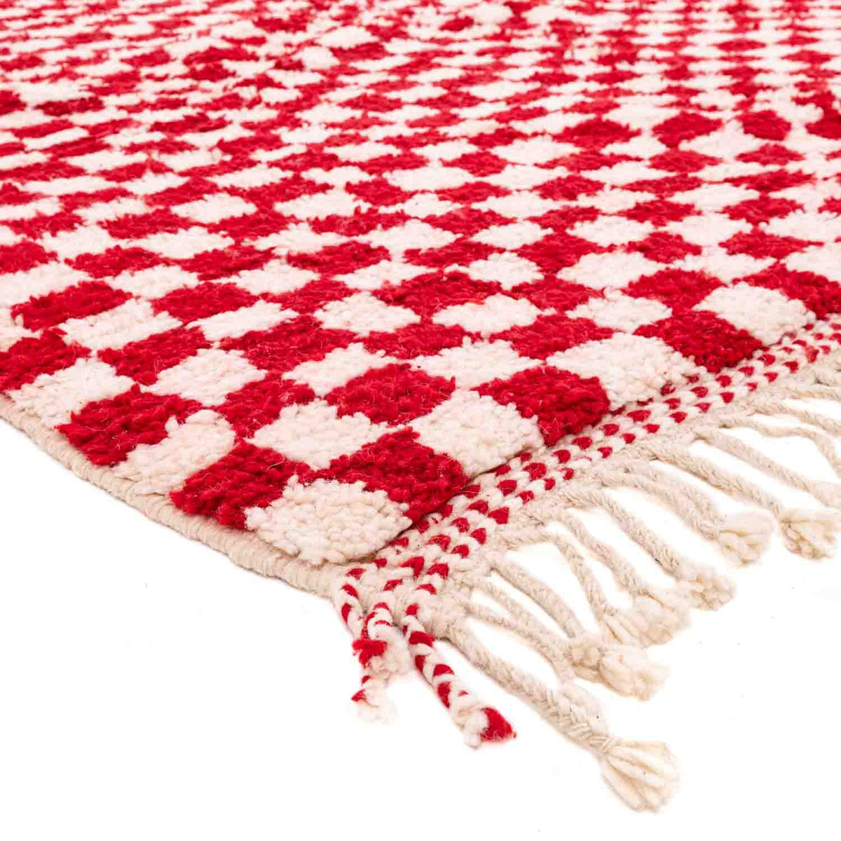 Igherm Beni Ourain Moroccan Rug, Hand-Knotted Wool
