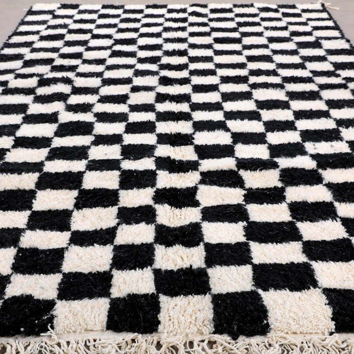 Igherm Beni Ourain Moroccan Rug, Hand-Knotted Wool