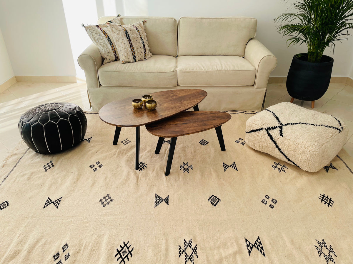 Azilal Moroccan Rug, Hand-Knotted Wool