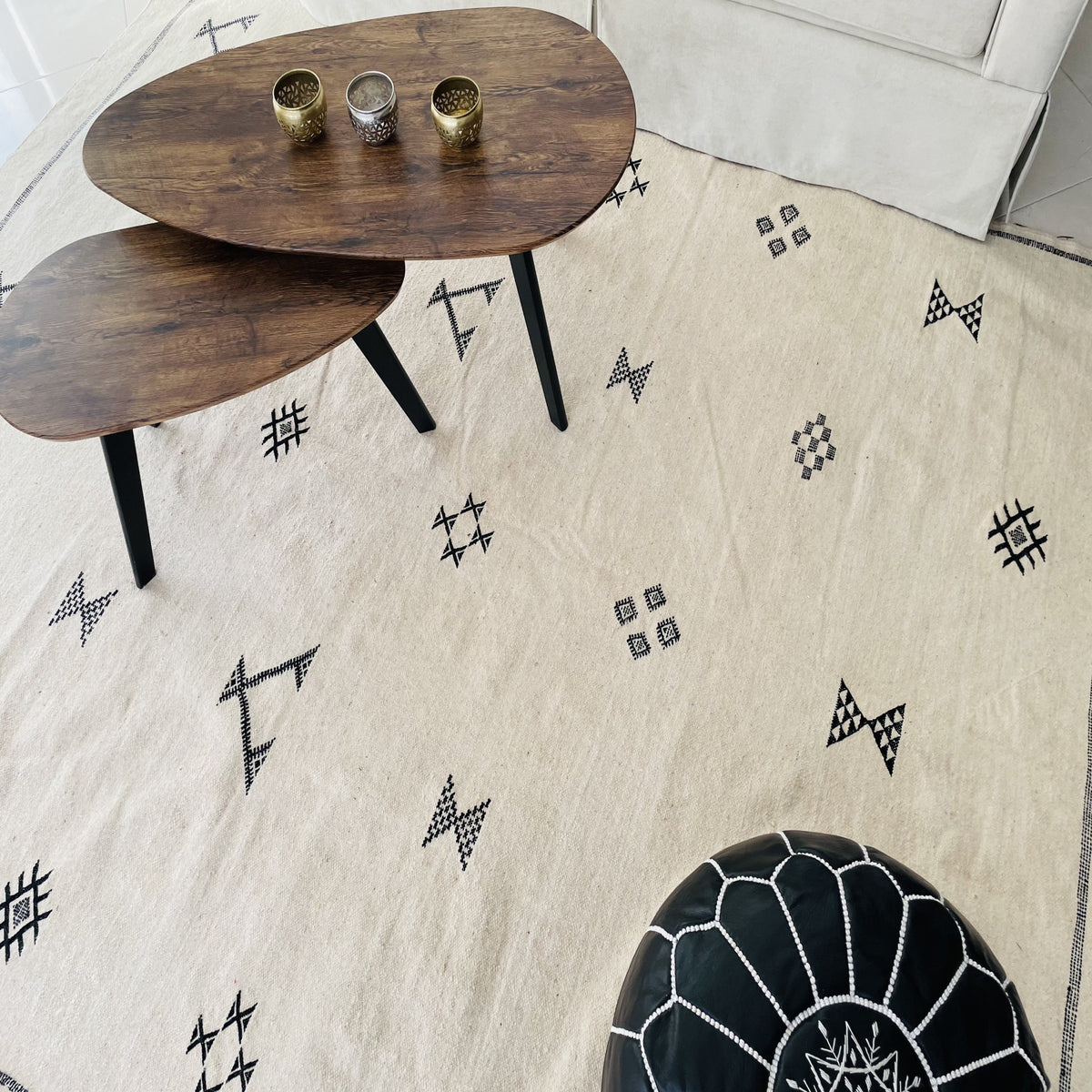 Azilal Moroccan Rug, Hand-Knotted Wool