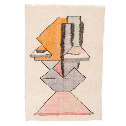 Lixus Kilim Moroccan Rug, Flat-Woven by Hand