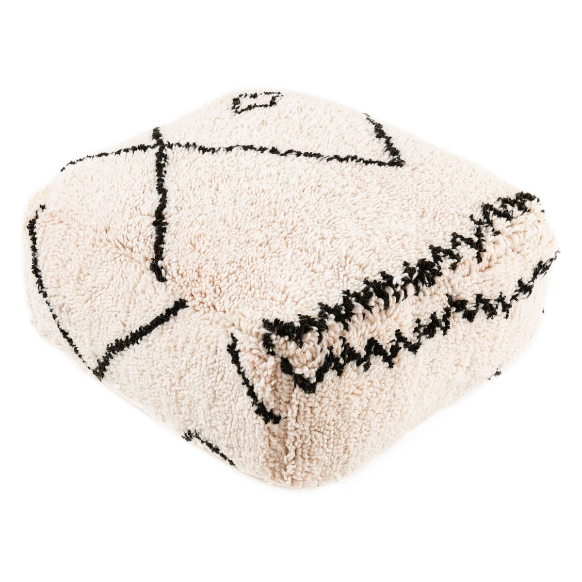 Handmade Moroccan Floor Cushion - Beni Ourain