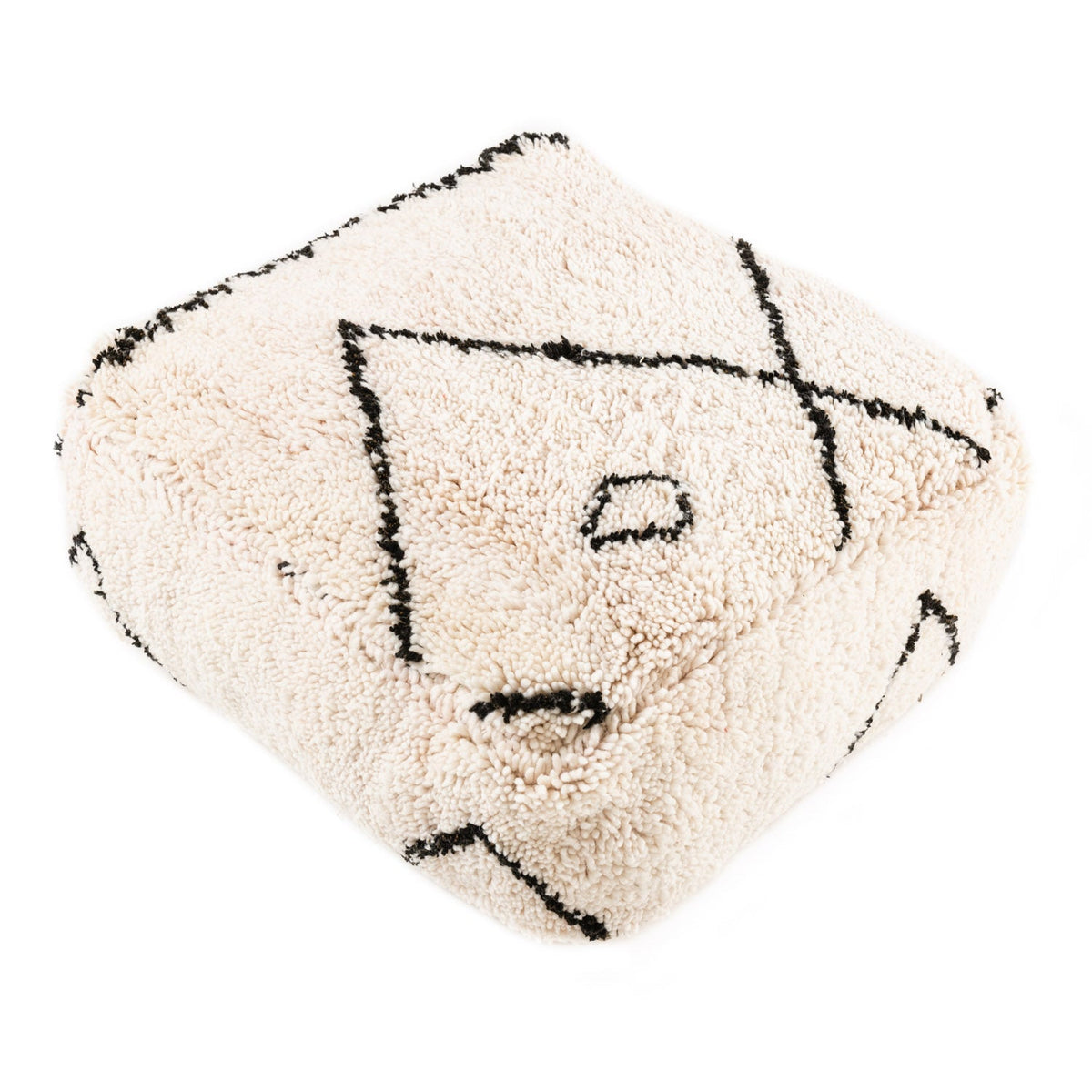 Handmade Moroccan Floor Cushion - Beni Ourain
