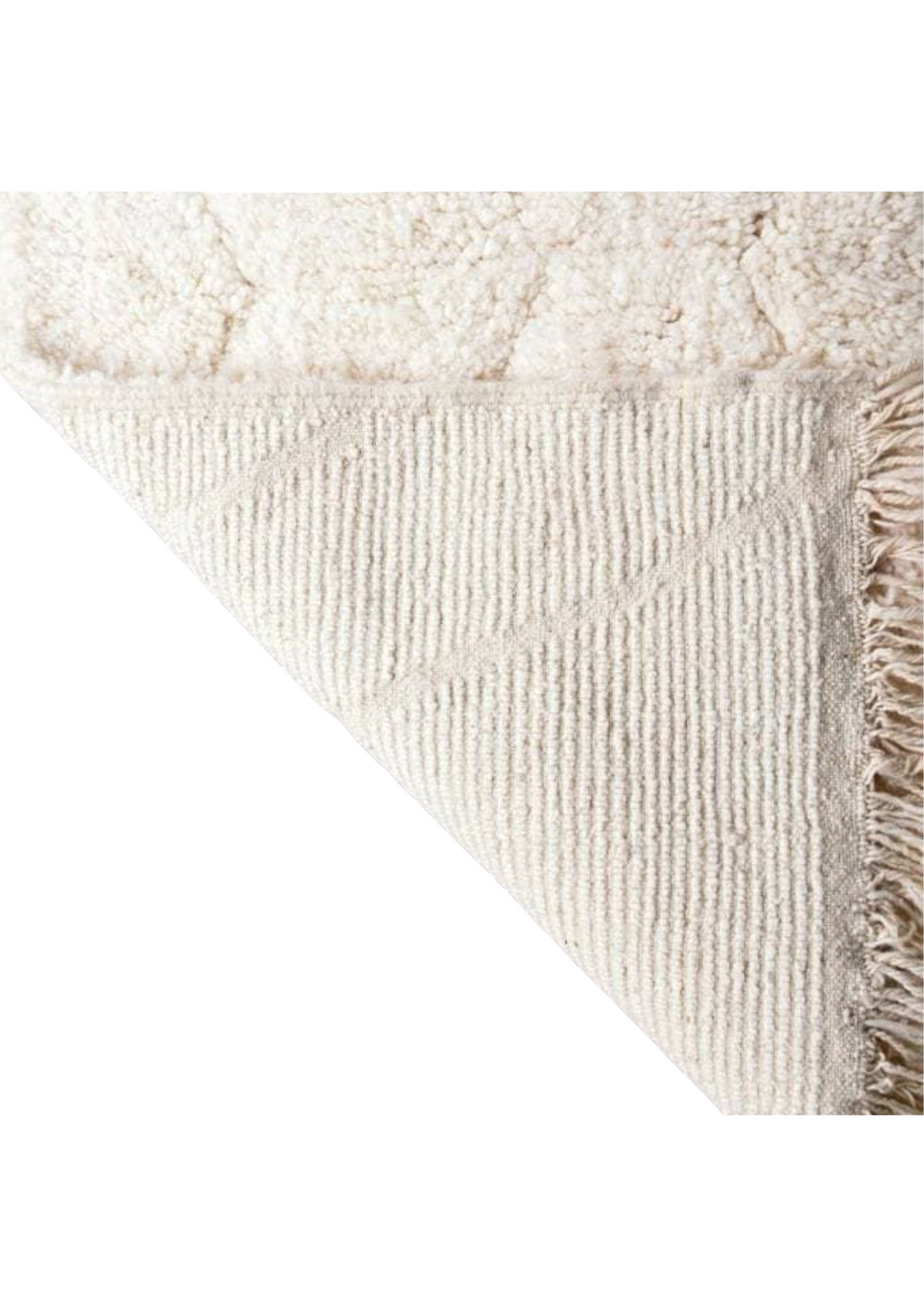 Tazekka Beni Ourain Moroccan Rug, Hand-Knotted Wool