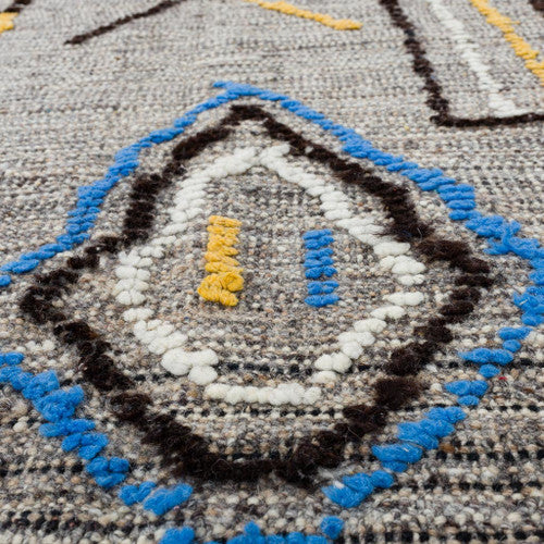 Tizi n'Tichka Kilim Moroccan Rug, Flat-Woven by Hand