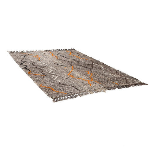 Zerkten Kilim Moroccan Rug, Flat-Woven by Hand
