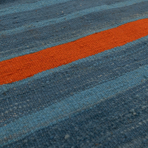 Tleta Kilim Moroccan Rug, Flat-Woven by Hand