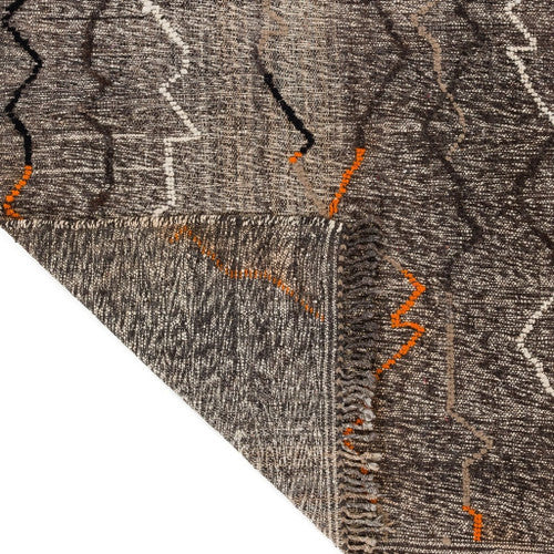 Zerkten Kilim Moroccan Rug, Flat-Woven by Hand