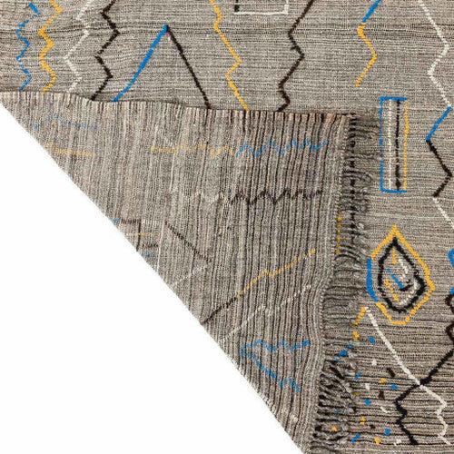 Tizi n'Tichka Kilim Moroccan Rug, Flat-Woven by Hand