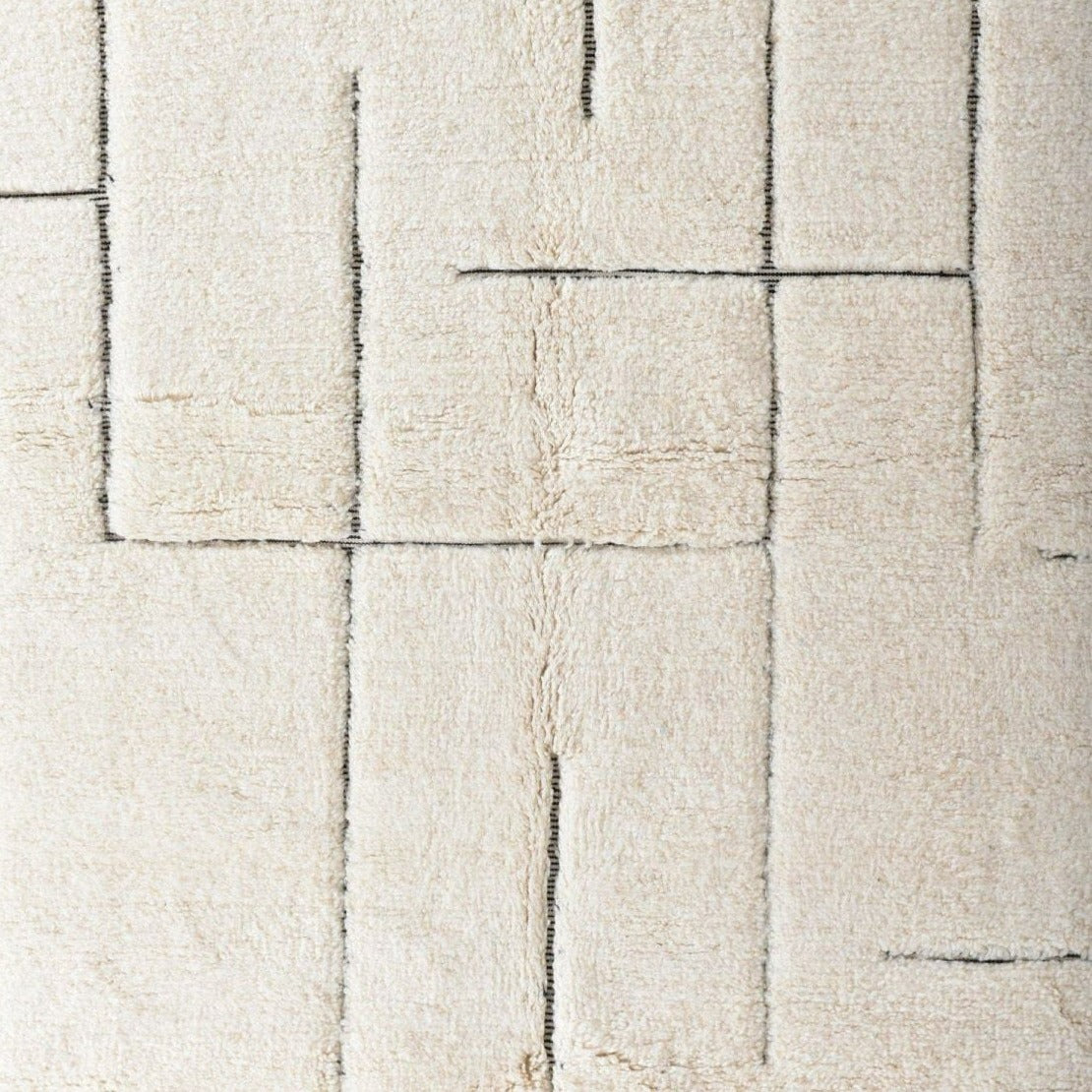Aksil Beni Ourain Moroccan Rug, Hand-Knotted Wool