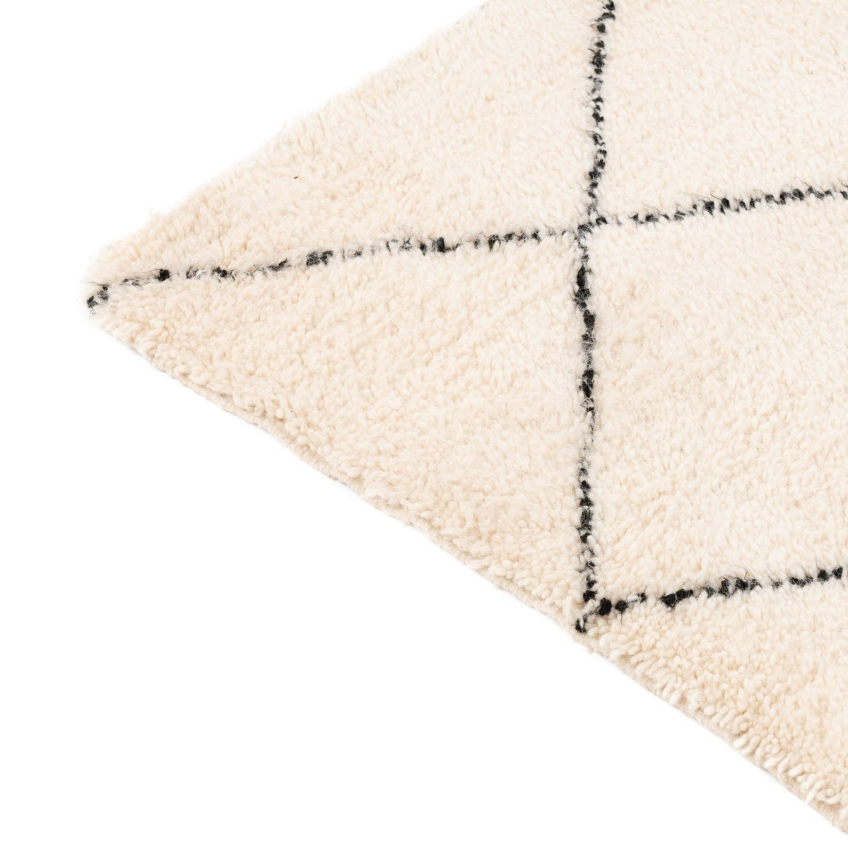 Tanirt Beni Ourain Moroccan Rug, Hand-Knotted Wool