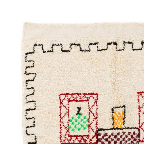 Wadi Azilal Moroccan Rug, Hand-Knotted Wool