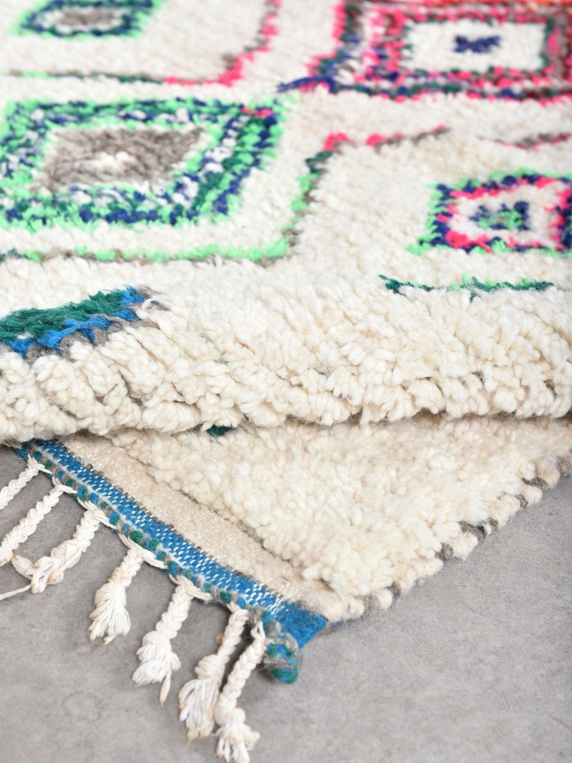Zemzem Azilal Moroccan Rug, Hand-Knotted Wool