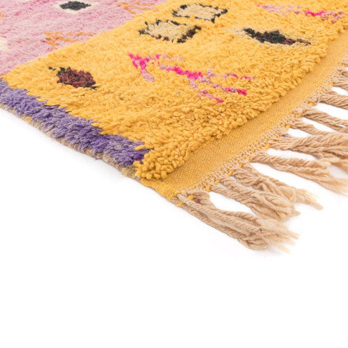 Awzrou Boujad Moroccan Rug, Hand-Knotted Wool