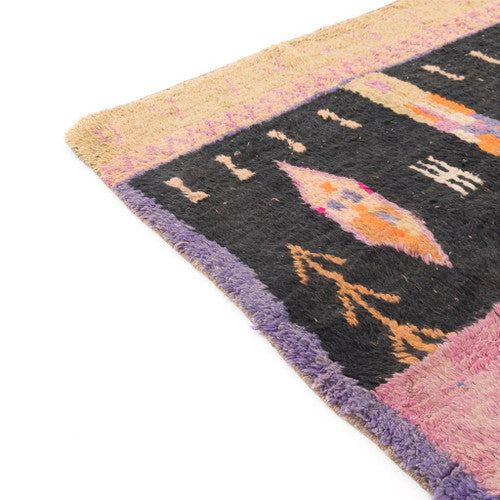 Awzrou Boujad Moroccan Rug, Hand-Knotted Wool