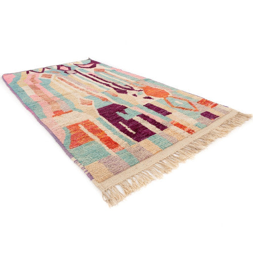 Taliouine Boujad Moroccan Rug, Hand-Knotted Wool