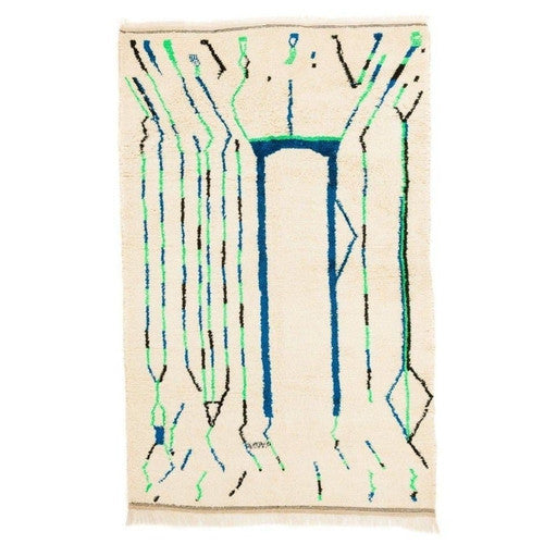Aaliyah Azilal Moroccan Rug, Hand-Knotted Wool